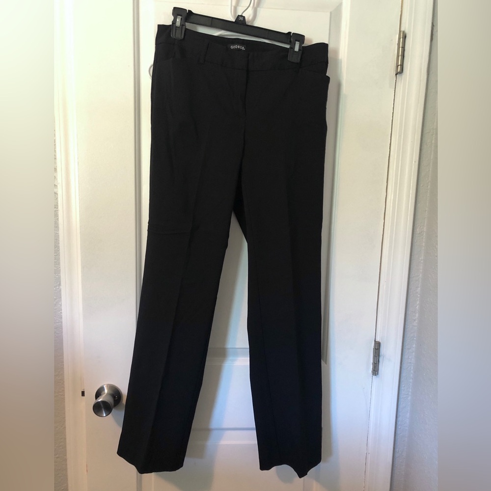 George Black Straight Leg Pants